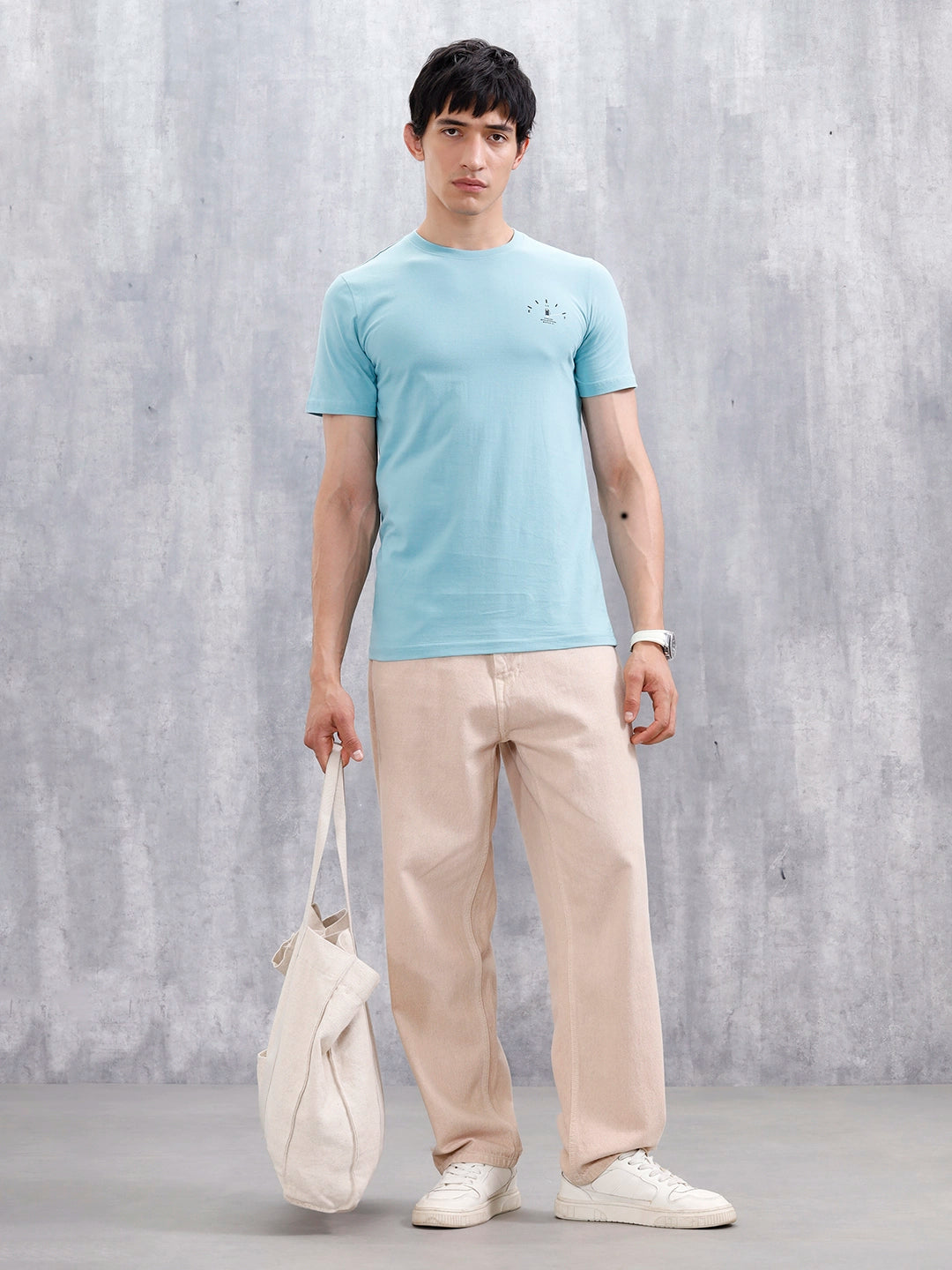 Men's Casual Graphic Printed T-Shirt | Teal