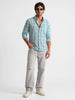 Checkered Full Sleeve Shirt | Light Green