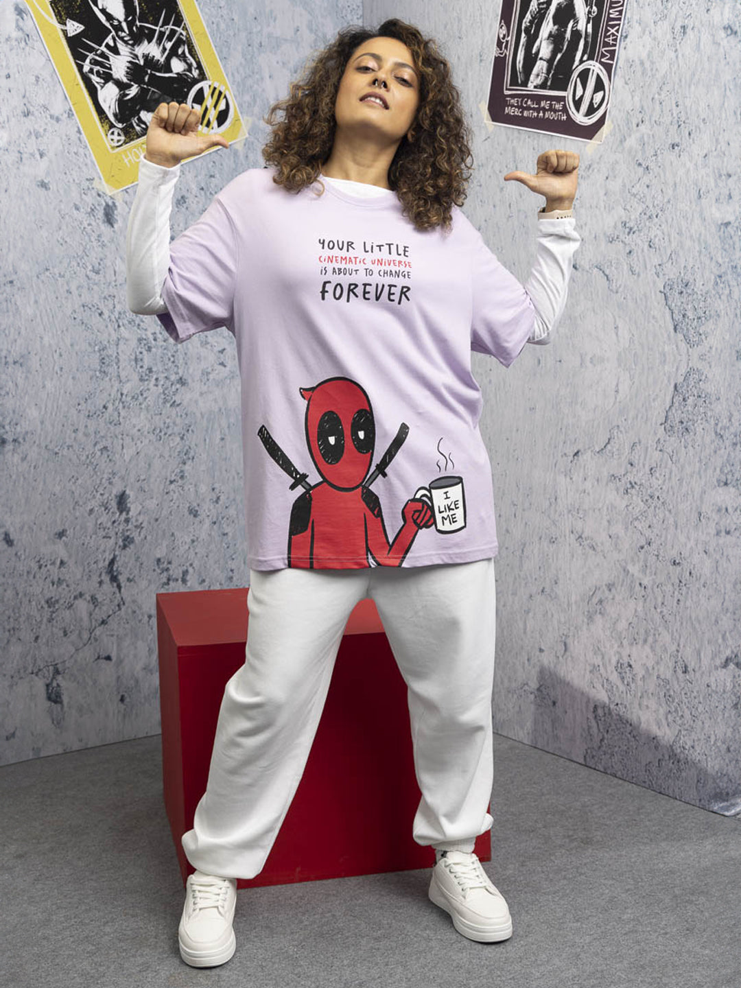 Deadpool Universe Oversized T-Shirt