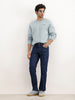 Solid Straight Fit Denim Jeans | Blue