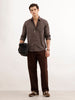 Regular Fit Checkered Shirt  | Brown