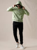 Minimalist Solid Pastel Green Hoodie