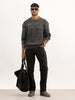 Oversized Fit Knited Sweater | Dark Grey
