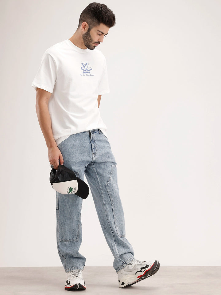 Oversized Back Printed T-Shirt | Off White