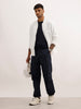 Classic Solid Loose Fit Trousers | Dark Blue | WWTR4019M