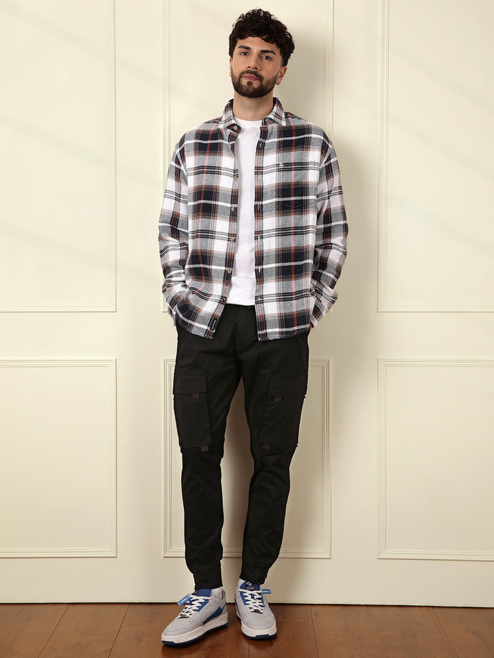 Solid Black Cargo Jogger