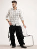 Regular Fit Textured Checkered Shirt | Off White