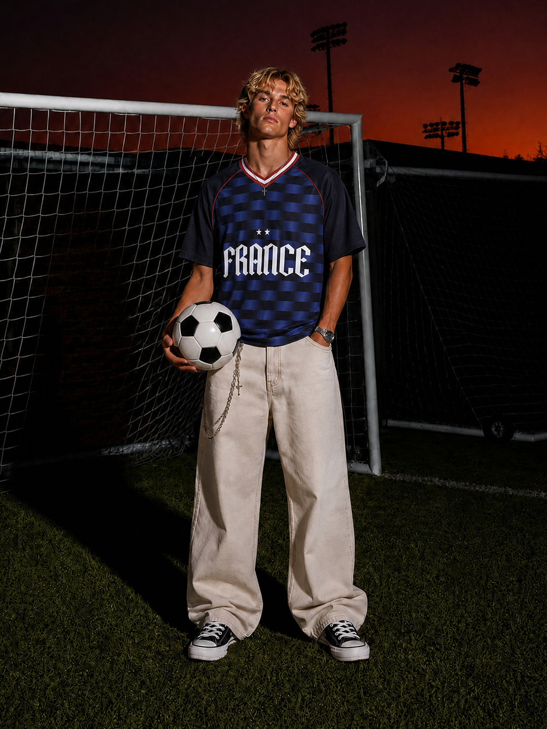 Wrogn Football Club Jersey x France | Navy Blue