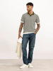 Slim Fit Textured Polo T-Shirt | Off White | WPT01HSSL1059W