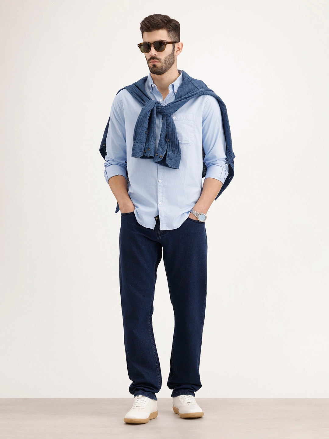 Relaxed Fit Denim Jeans | Dark Blue