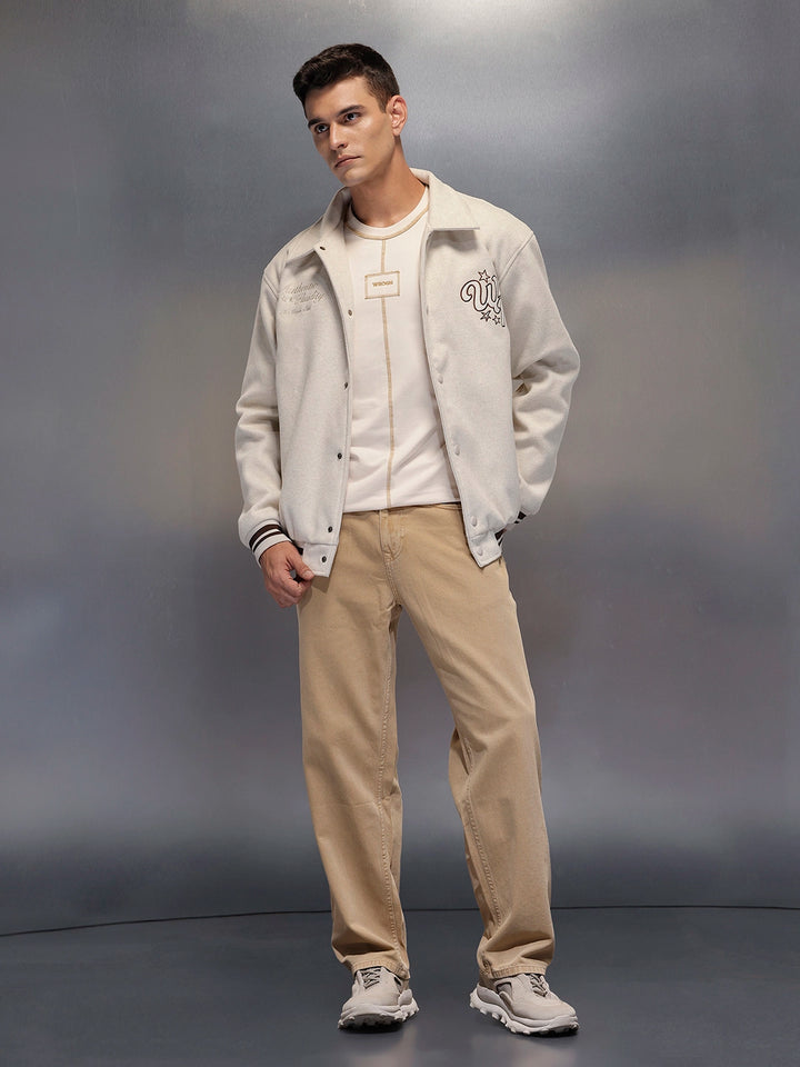 Men'sloose fit jeans | Khaki