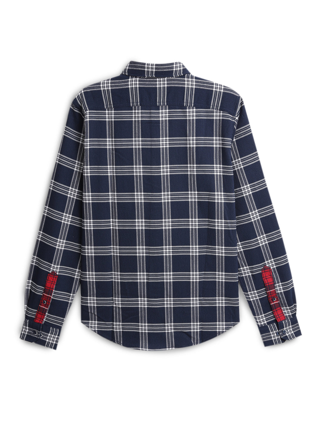 Navy Checks Casual Shirt