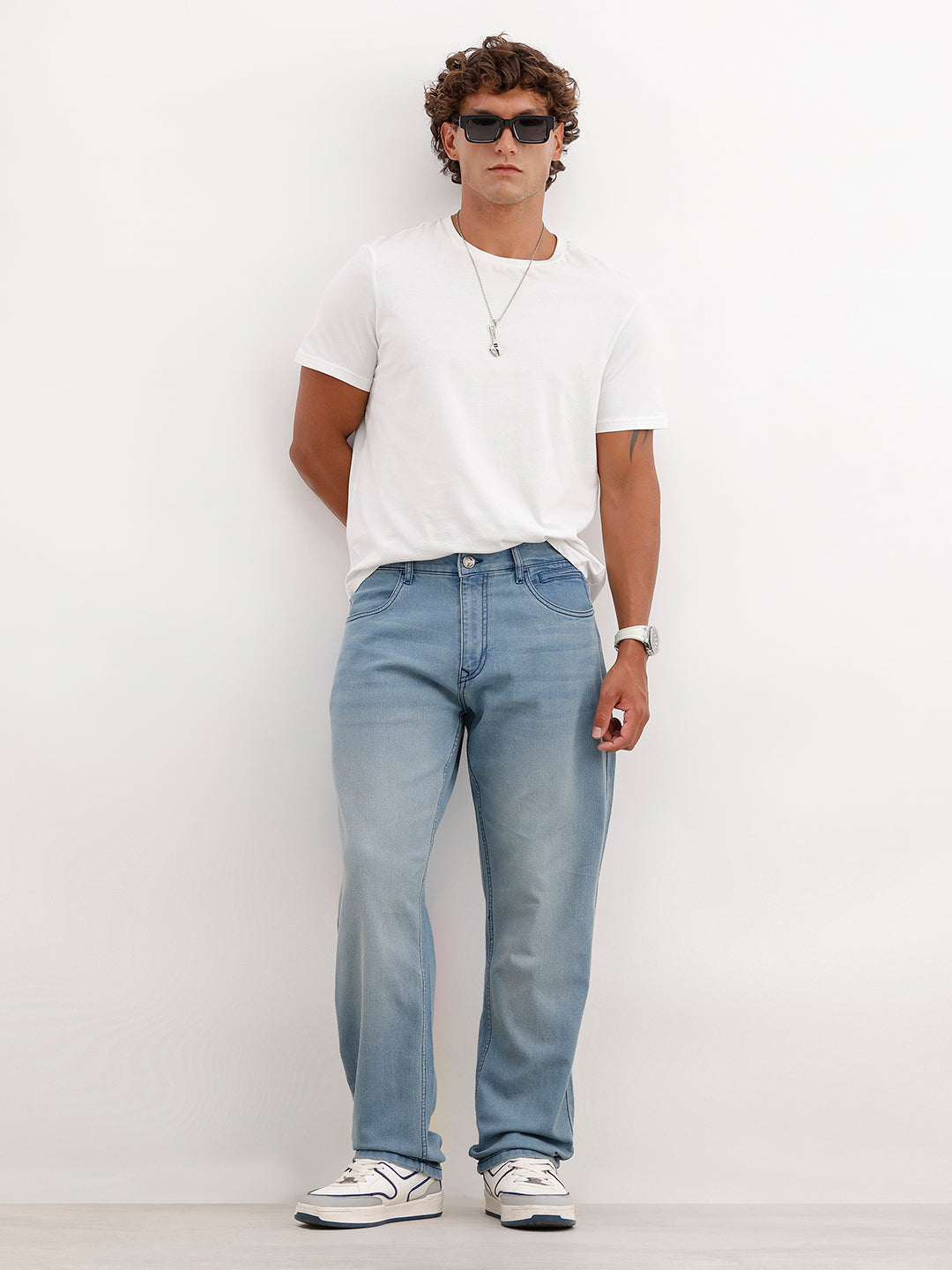 Anti Fit Light Faded Denim Jeans | Light Blue