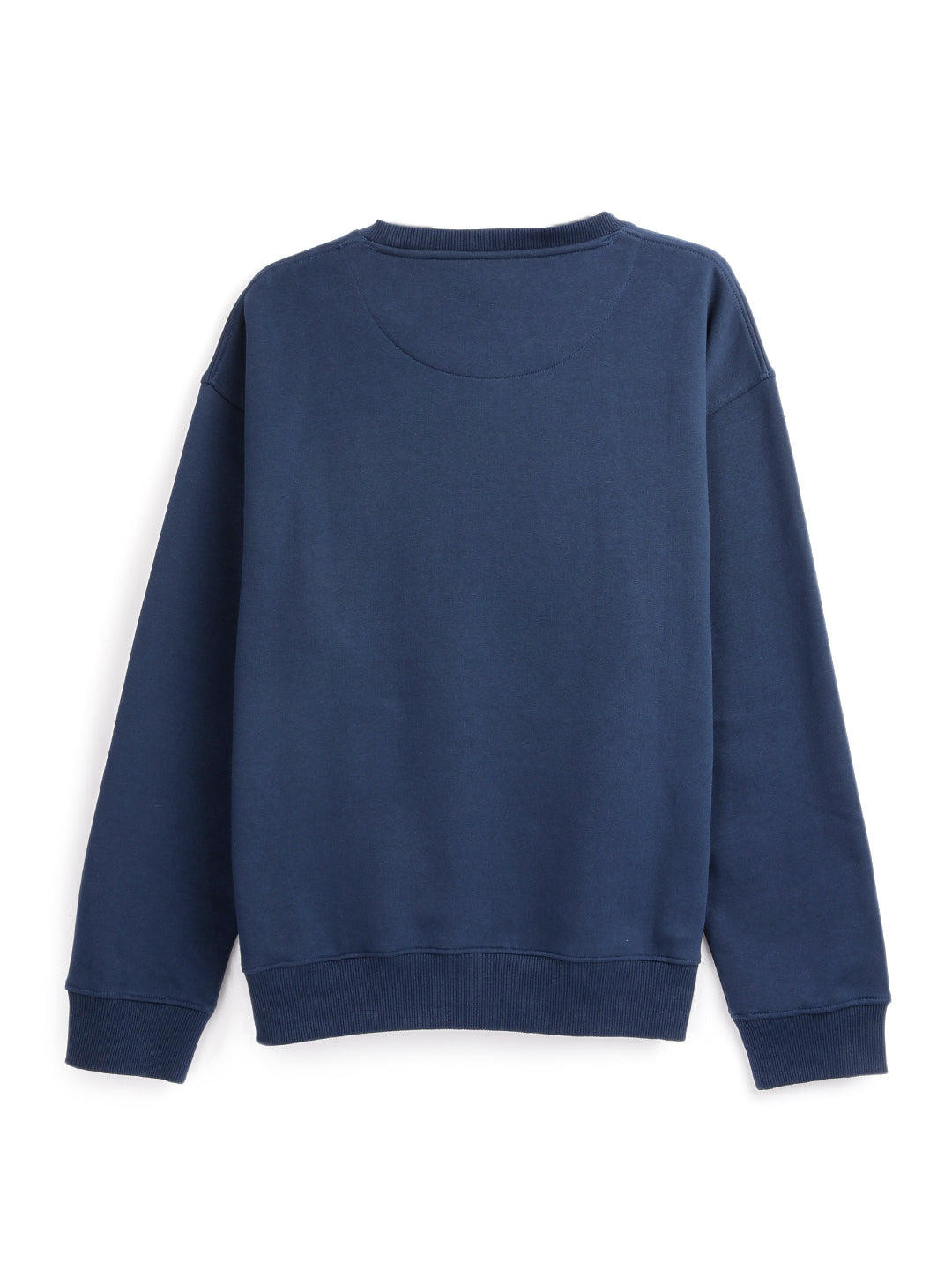 Elite Navy Round Neck Oversized Sweatshirt