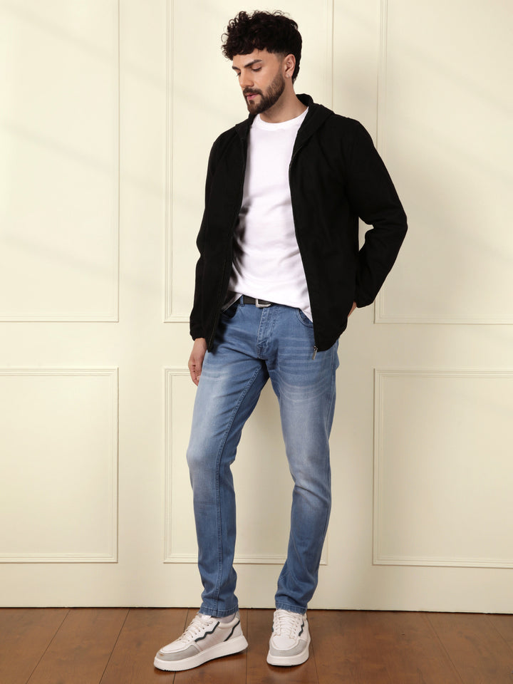 Linen Blend Denim Jeans | Light Blue