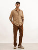Solid Slim Fit Full Sleeve Shirt | Khaki | WSH02FSSL0176S