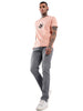 Casual Solid Grey Slim Fit Jeans