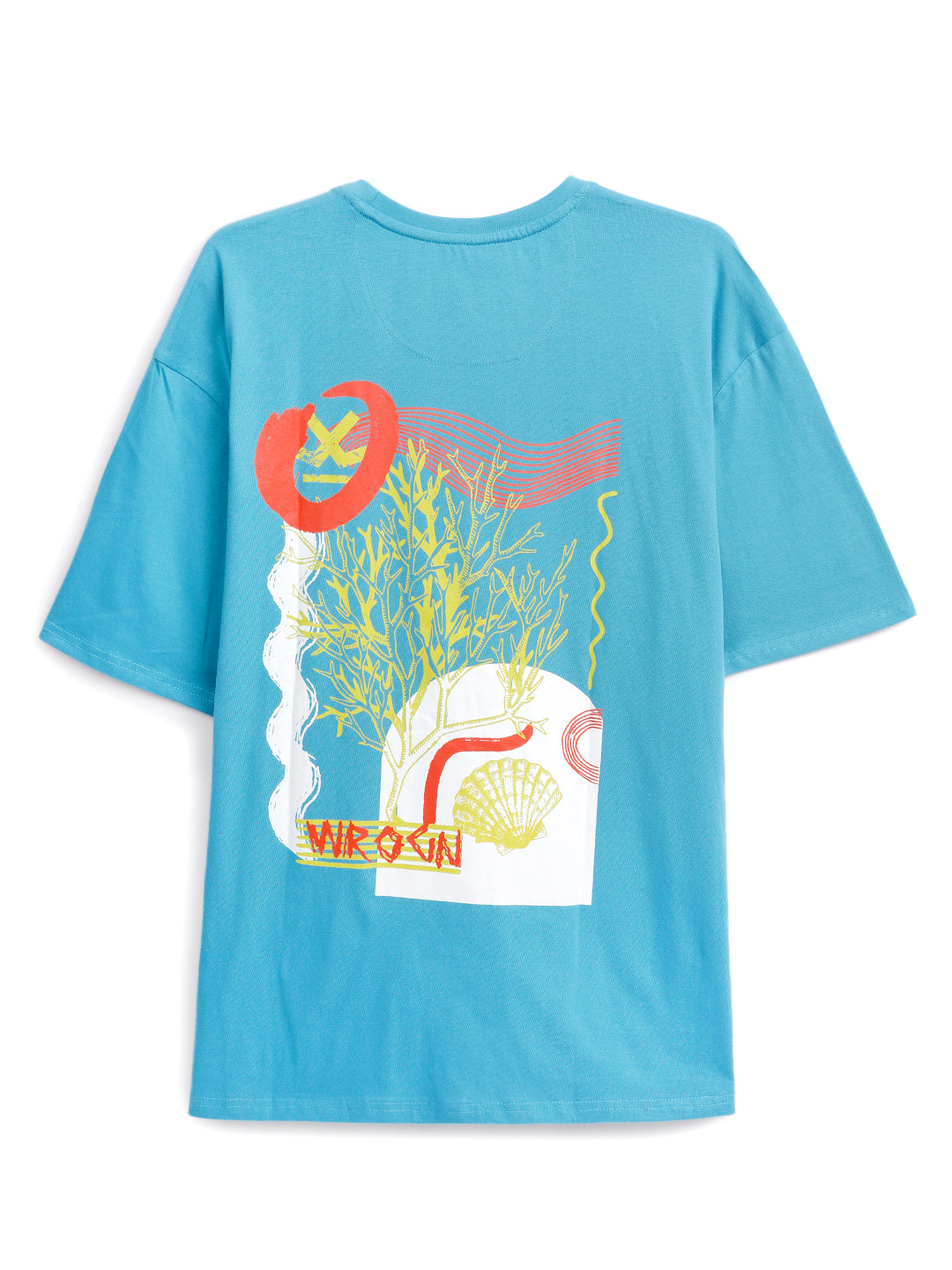 Teal Shell Printed T-Shirt