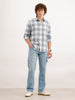 Straight Fit Faded Denim Jeans  | Light Blue