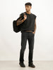 Classic Slim Fit Contrast Stitch Denim Jeans | Grey