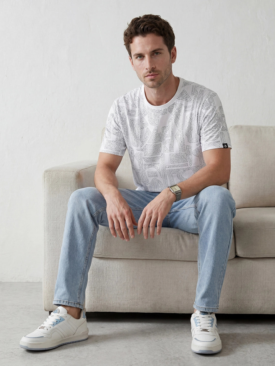 Faded Anti Fit Denim Jeans | Light Blue