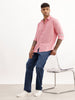 Solid Slim Fit 100% Cotton Shirt | Red