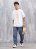 Casual Men Tee With Graphic | White