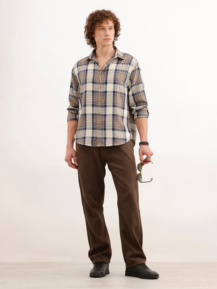 Solid Anti Fit Denim Jeans | Khaki