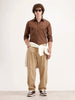 Solid Regular Fit 100% Cotton Shirt | Brown
