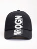 Printed "Disrupt" Graphic Cap | Black