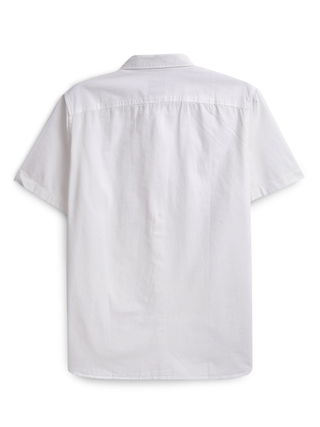 White Half Sleeve Cotton Shirt