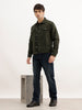 Slim Fit Solid Denim Jacket | Olive | WNJK6381/NS