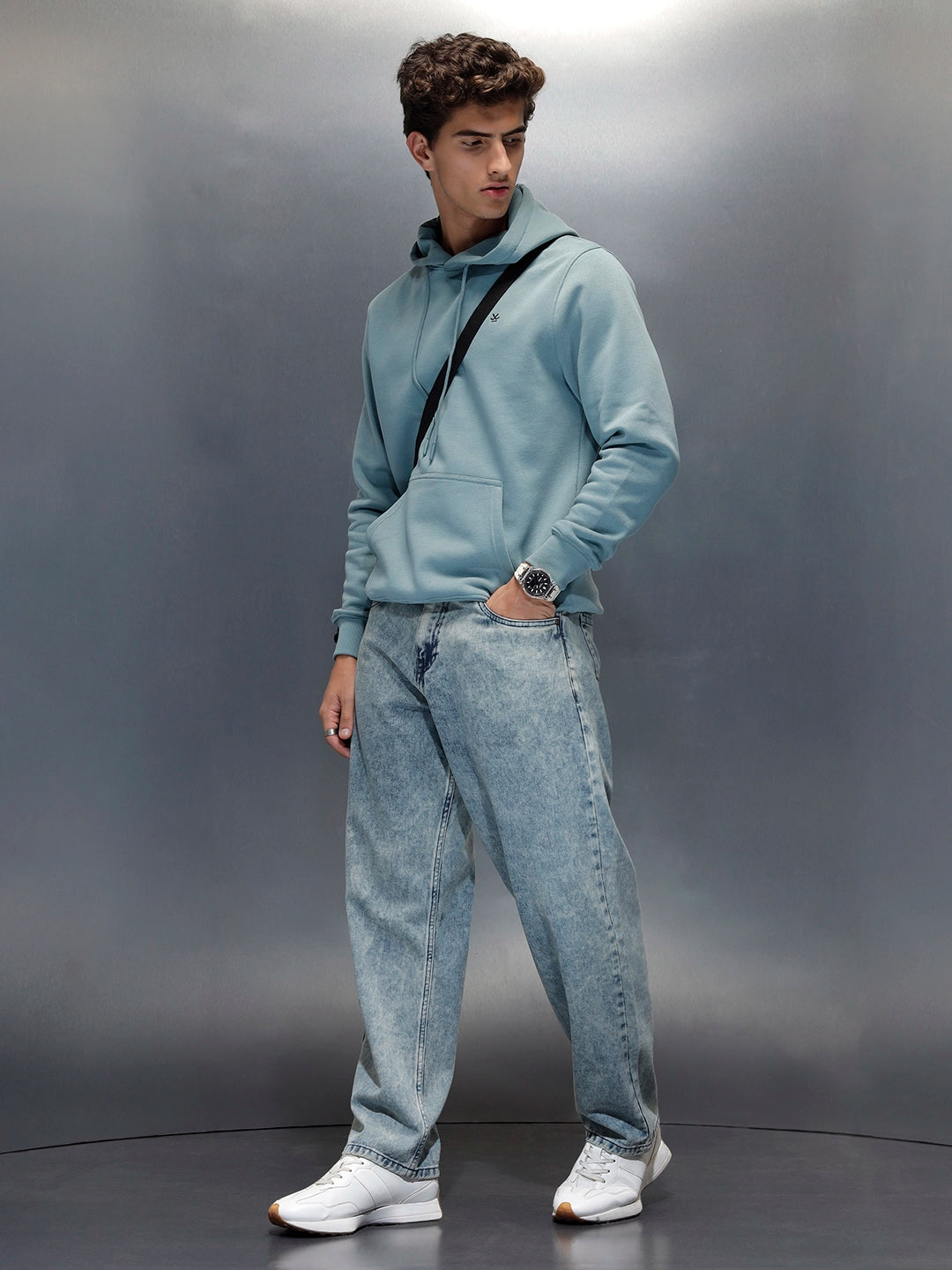 Men's casual loose fit jeans | Blue