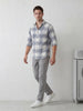 Regular Fit Checkered Shirt | Grey
