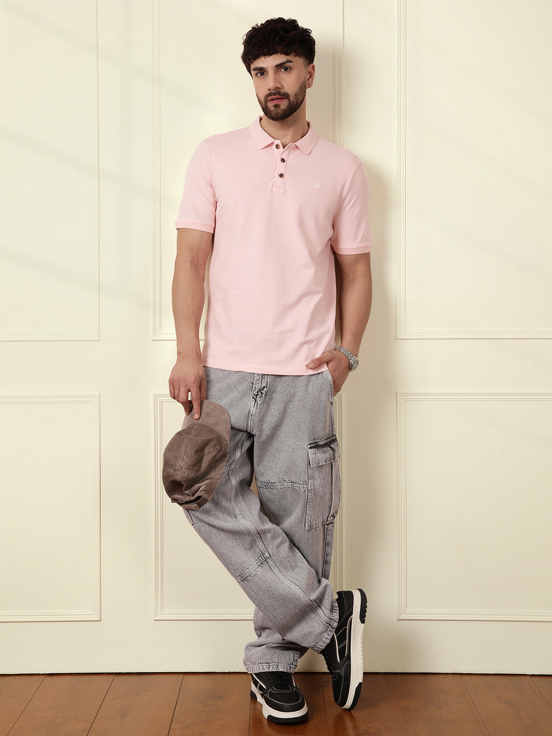 Solid Power Stretch Polo Pink - Main Image