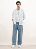 Light Fade Loose Fit Denim Jeans | Light Blue