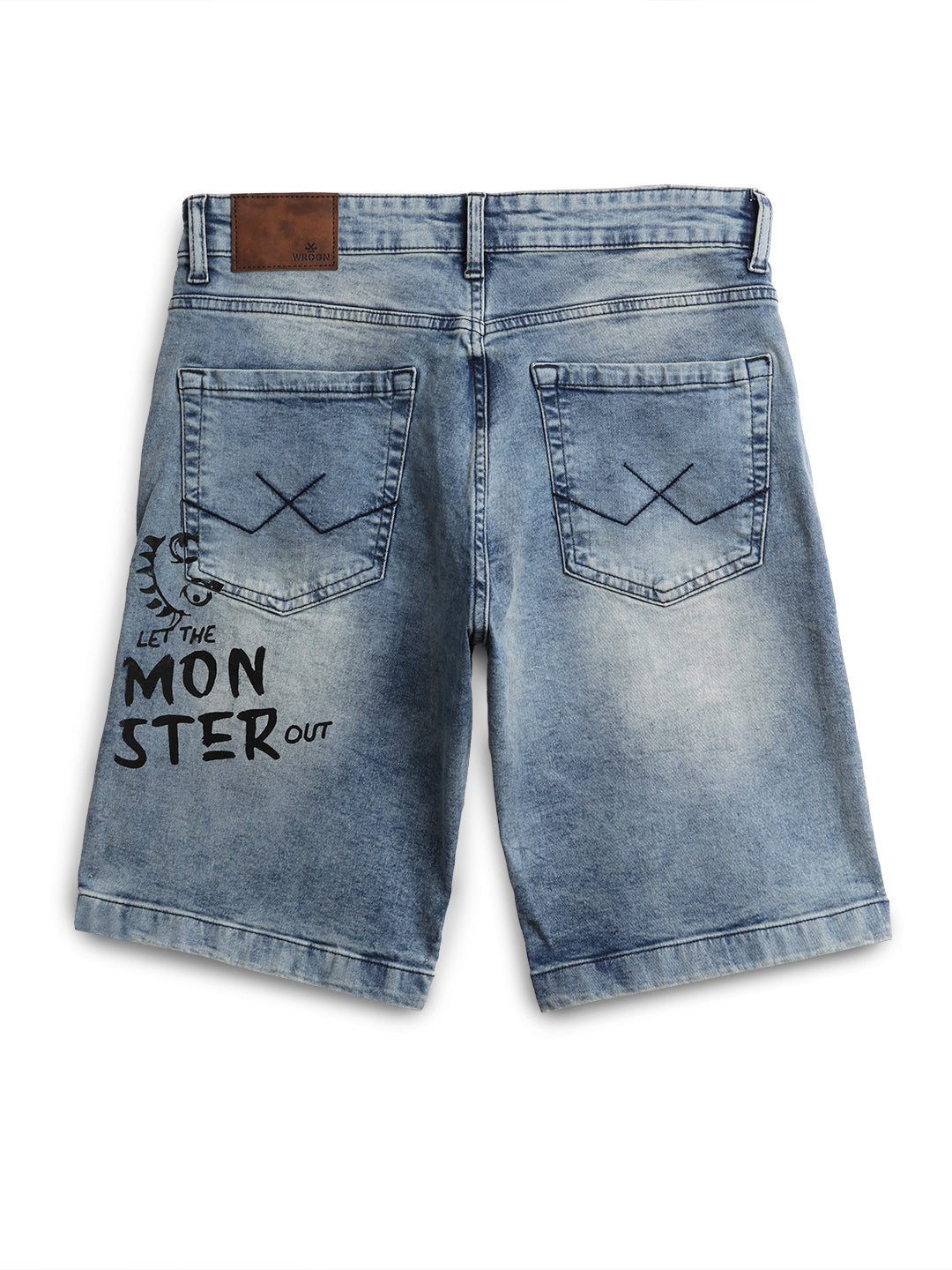 Wrogn Monster Denim Shorts