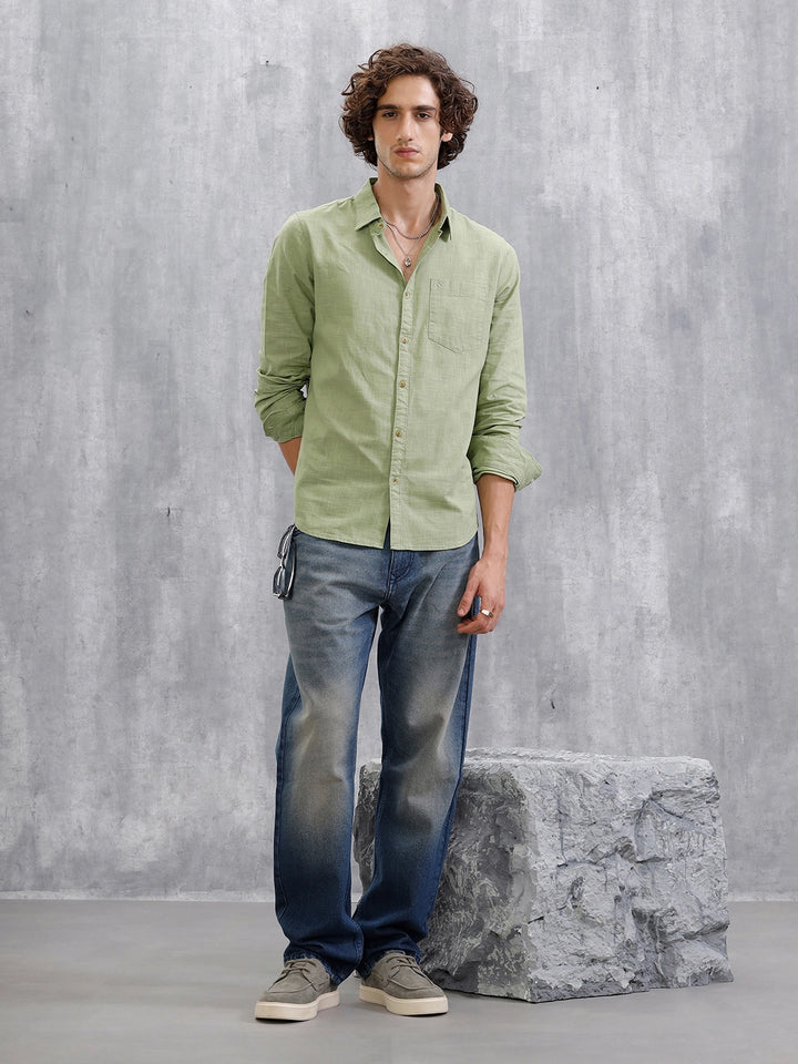 Vintage Washed Anti Fit Jeans | Blue