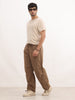 Solid Loose Fit Trousers | Khaki