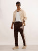 Regular Fit Placement Printed Knitted Sweatshirt | Brown | WWKJ3373M