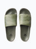 Olive Glitch Casual Sliders