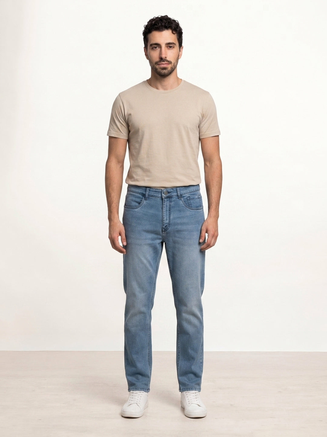 Faded Anti Fit Denim Jeans | Light Blue