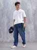 Men’s Casual Oversized Fit Graphic T-Shirt | White