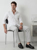 Solid Slim Fit Full Sleeve Shirt | White