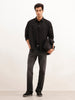 Faded Straight Fit Denim Jeans | Black
