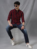 Striking Red Woven Shirt