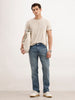 Straight Fit Faded Denim Jeans  | Light Blue