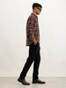 Classic Slim Fit Checkered Shirt | Wine