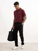Classic Solid Slim Fit Trouser | Black