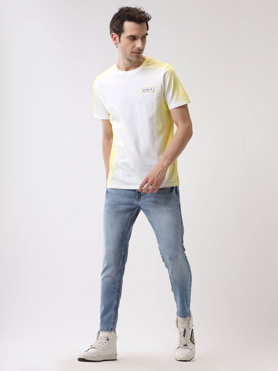 Washed Vibes Yellow T-Shirt